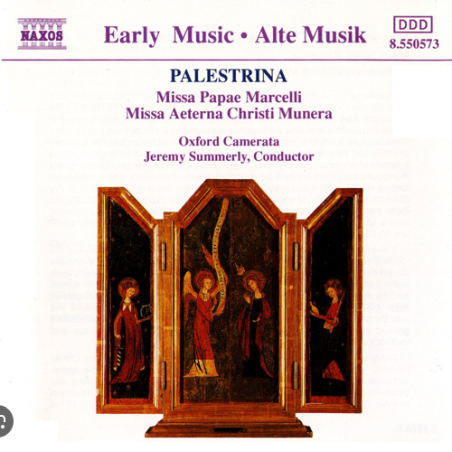 PALESTRINA - Summerly - Missa 'Papae Marcelli'